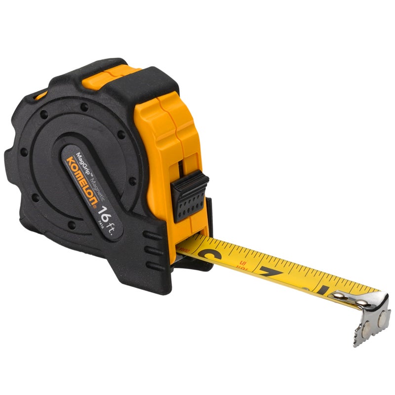KOMELON Tape Measure - 16ft MagGrip Measuring Tape with Magnetic Hook & Impact Absorbing Rubber - 7416 - Image 1